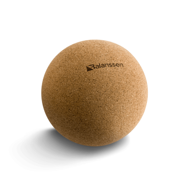 Piłka do masażu lacrosse Balanssen korkowa 12 cm