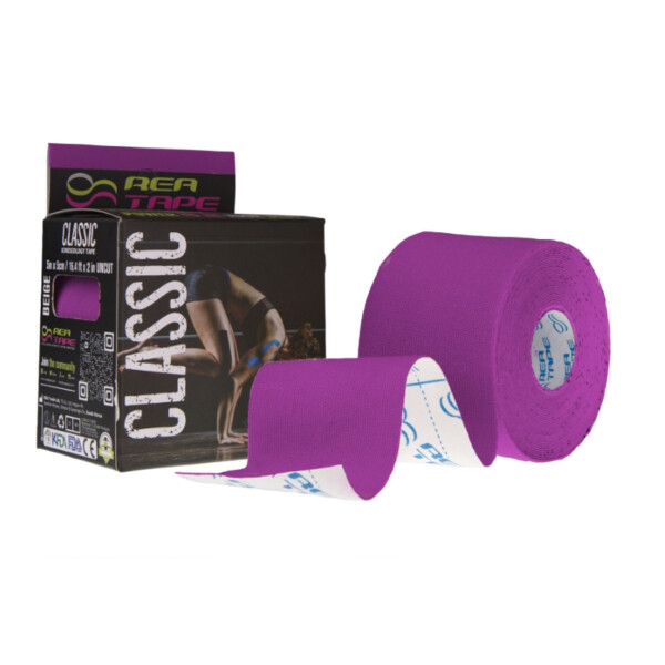 REA Tape Tape Classic - taśma kinesiology- fioletowa